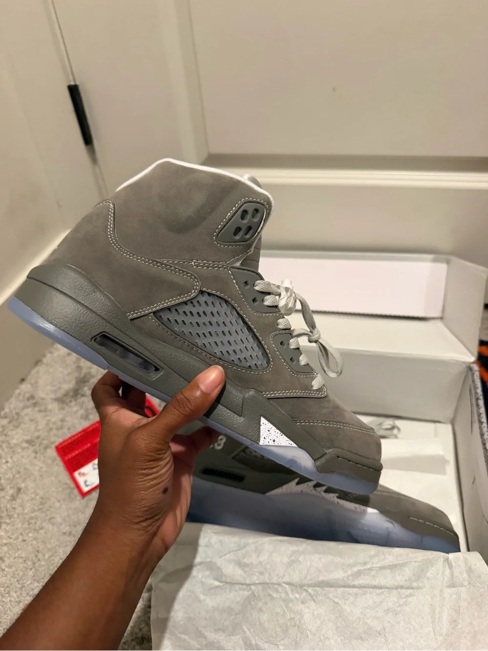 Jordan suede upper